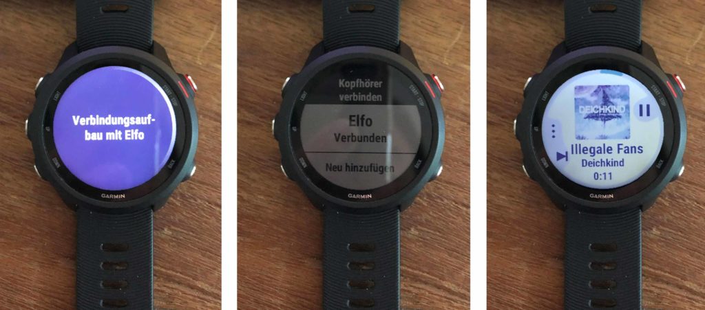 Verbinden der Garmin Forerunner 245 Music mit Bluetooth Kopfhörern